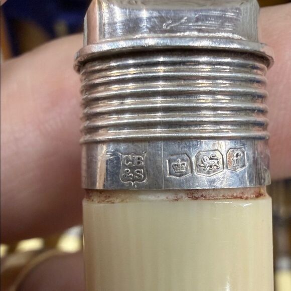 Rare Stunning Elegant Sterling Silver with Bone Handled Fish Cutlery Set - Picture 7 of 9